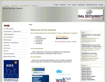 Tablet Screenshot of dal-zeitarbeit.de